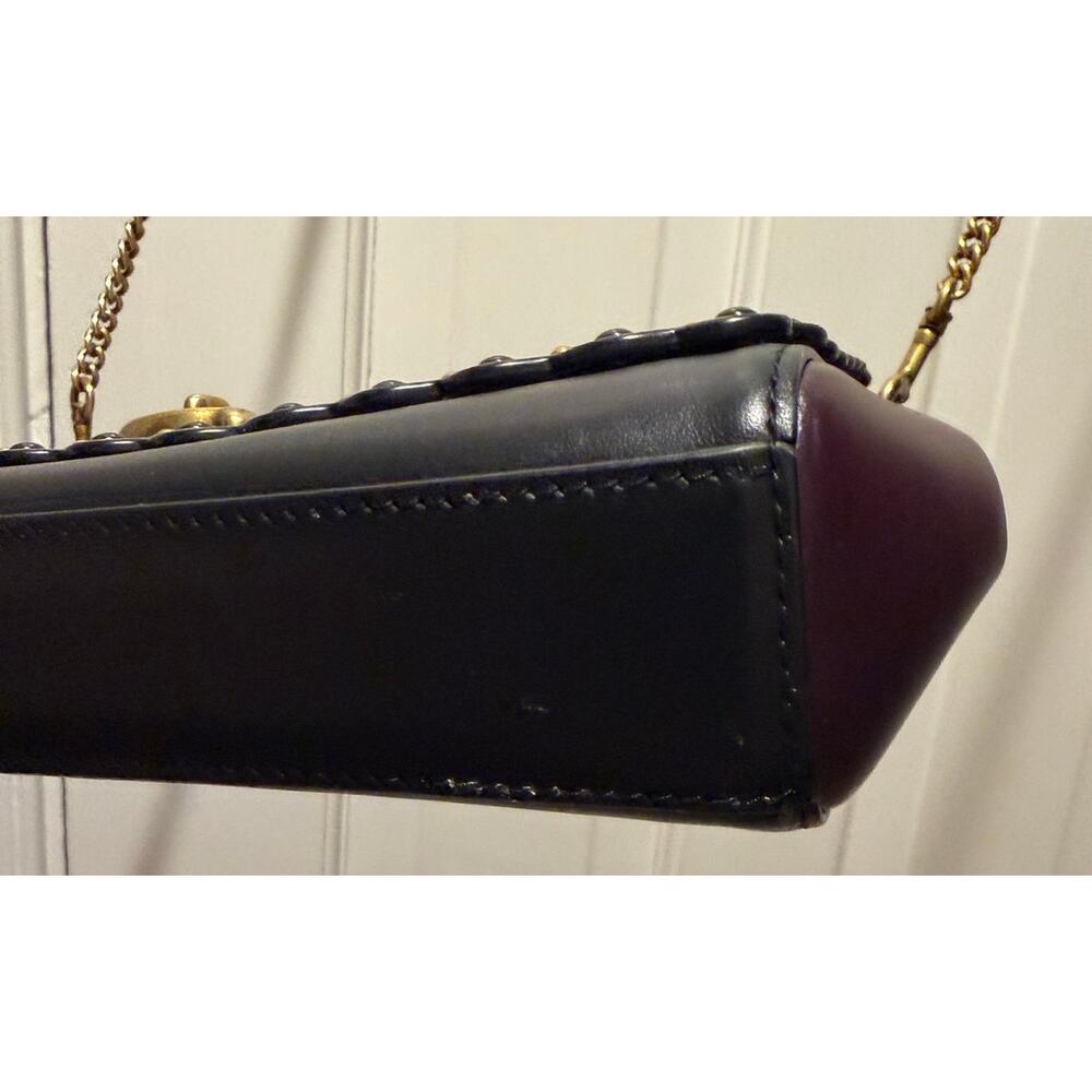 Luxurious 2019 Coach Alexa bag with a scalloped flap and studs in color block - Picture 6 of 8